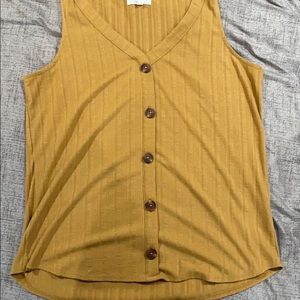 Maurices Ribbed Button Front Tank